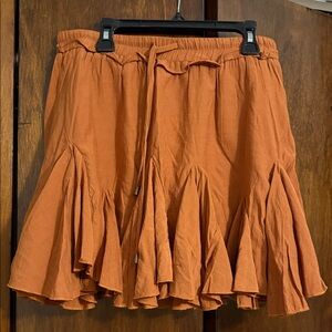 Entro Orange Mini Skirt